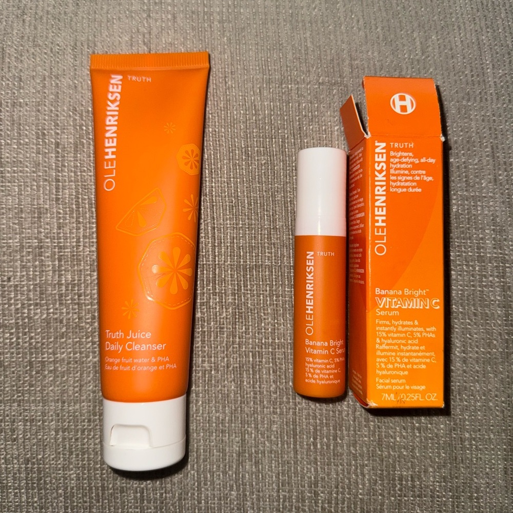OLE HENRIKSEN cleanser and serum (never used)